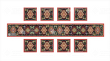 ARMENIAN TABLE RUNNER WITH 8 PLACEMATS  / 010